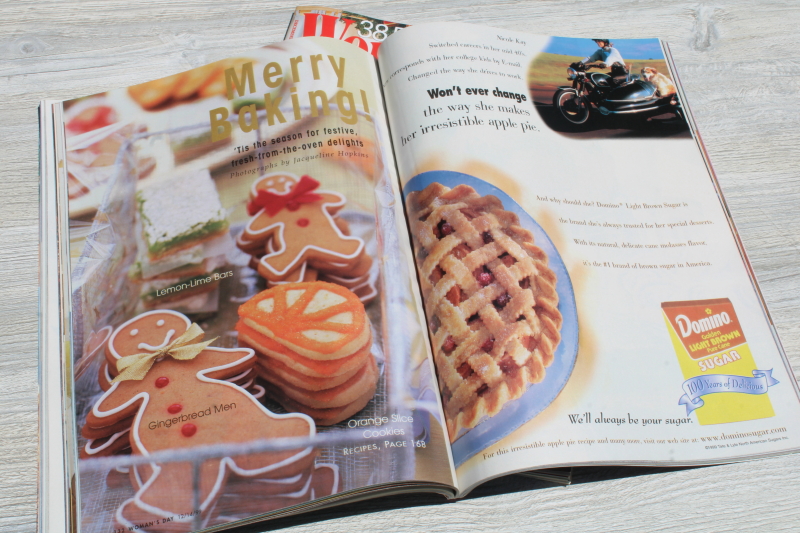 photo of vintage Y2K Woman's Day & Family Circle Christmas magazines lot, baking, holiday recipes, ads!  #11
